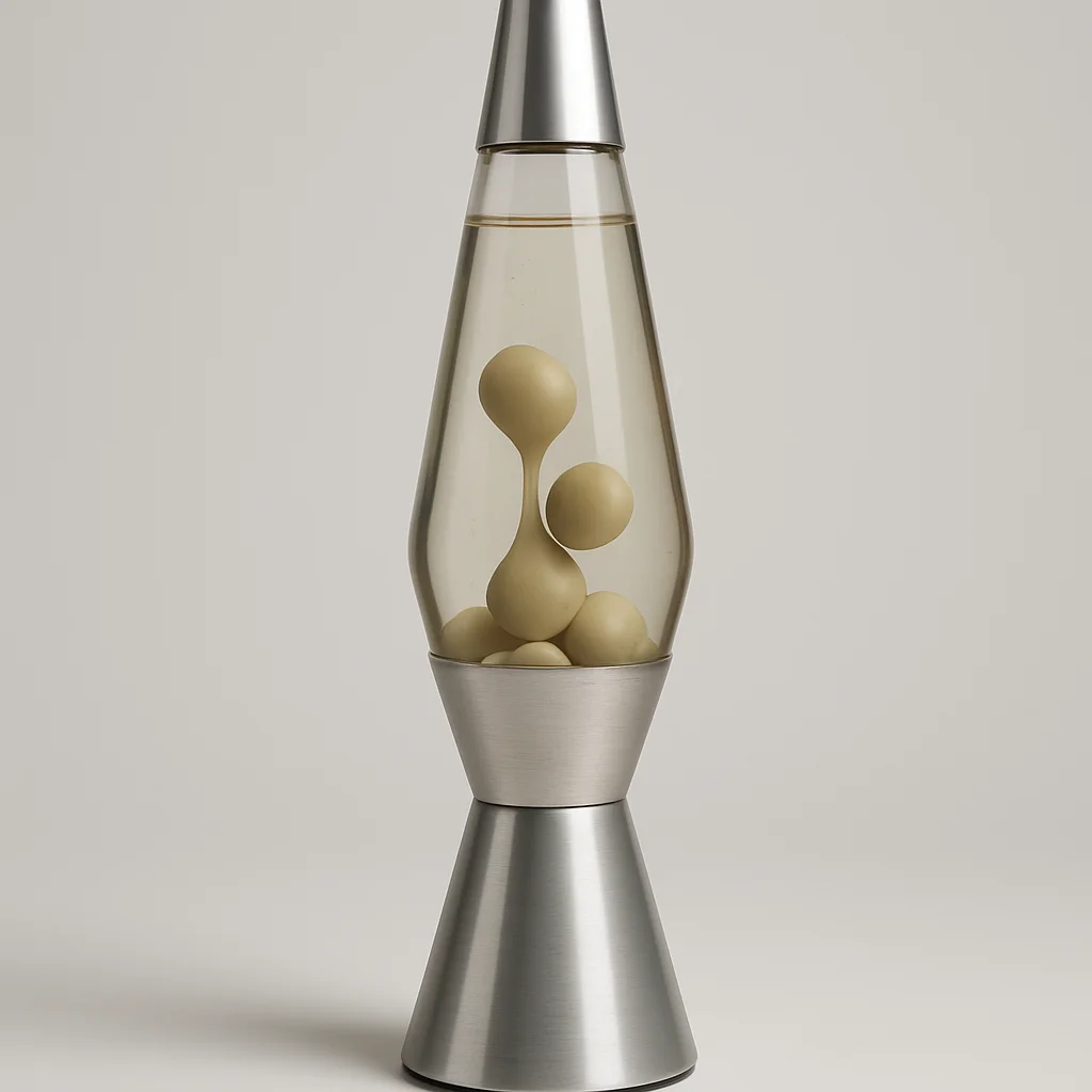 An original 1960s Astro lamp with aluminium base and cap, showing the classic silhouette against a plain background